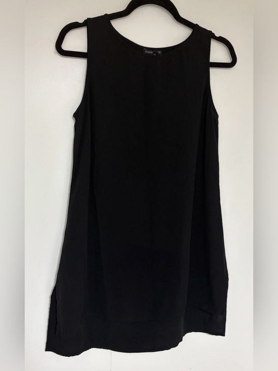 Eileen Fisher Tops - Eileen Fisher Women’s Black Sleeveless Tunic Top 100% Silk Size XS